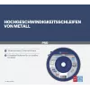 Bosch X571 Best for Metal sklendės diskas, 180 mm skersmuo, 22,33 mm kiaurymė, cirkonio aliuminio oksidas, K40 grūdėtumas, kūginis Type 29, skirtas plienui ir juodiesiems metalams 2608607343