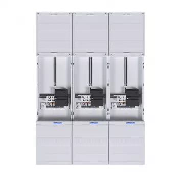 HAGER ZL33W4N komplektinis apskaitos laukas, 3 fazių, 3 taškų tvirtinimo, 1050 mm, 3 vietų