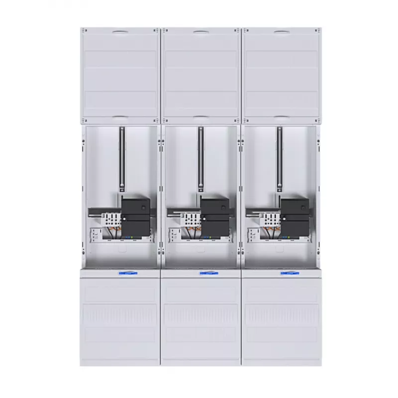 HAGER ZL33W4N komplektinis apskaitos laukas, 3 fazių, 3 taškų tvirtinimo, 1050 mm, 3 vietų