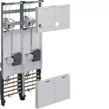 HAGER Komplektinis apskaitos laukas 2 skaitiklių pozicijos Universalus Z H1050mm 2 laukų Hessen dizainas ZK34C3N