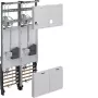 HAGER Komplektinis apskaitos laukas 2 skaitiklių pozicijos Universalus Z H1050mm 2 laukų Hessen dizainas ZK34C3N
