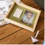 Baby Art Pure Frame medinis atminimo rinkinys kūdikio rankytės ar pėdutės įspaudui