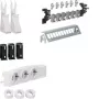HAGER UM00M1 multimedijos paskirstymo rinkinys su 3 Schuko rozetėmis ir 12 RJ45 Cat.6 patch prievadų, 24 TE