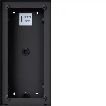 Hager REW407X ant sienos tvirtinamas korpusas Intercom Mono, 2/3/4 mygtukų, antracito spalvos
