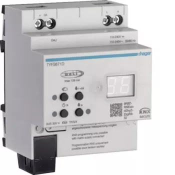 Hager TYFS671D KNX/DALI-2 Secure 1 kanalo tinklų sąsaja