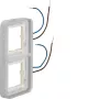 Hager WNA712 W.1 vienvietis rėmelis su mėlynu LED apšvietimu, 230V, poliarinė balta
