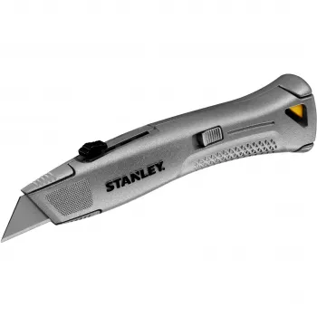 Stanley FMHT10505-0 FatMax sunkusis ištraukiamas universalus peilis, sidabrinis/juodas, su ašmenų dėtuvė ir 3 ašmenimis
