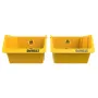 DEWALT DWST82813-1 TSTAK įrankių laikymo dėžė dvigubas paketas – 2x 14L sudedamos plastikinės dėžės, juodos/geltonos