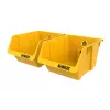 DEWALT DWST82813-1 TSTAK įrankių laikymo dėžė dvigubas paketas – 2x 14L sudedamos plastikinės dėžės, juodos/geltonos