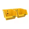 DEWALT DWST82813-1 TSTAK įrankių laikymo dėžė dvigubas paketas – 2x 14L sudedamos plastikinės dėžės, juodos/geltonos