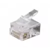 Exertis Connect RJ12 modulinė jungtis plokščiam kabeliui, neekranuota, 6P6C, 10 vnt. (920630)