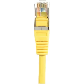 EXERTIS CONNECT CAT.6 F/UTP komutacinis kabelis, geltonas, 0,5 m, plonas su apsauga nuo užkabinimo 842051