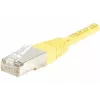 EXERTIS CONNECT CAT.6 F/UTP komutacinis kabelis, geltonas, 0,5 m, plonas su apsauga nuo užkabinimo 842051