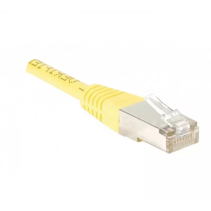 EXERTIS CONNECT Cat5e F/UTP komutacinis kabelis, RJ45, geltonas, 3,0 m 847031