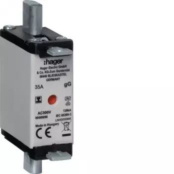 Hager NH saugiklis LNH0035MK NH000 gG 500V 35A su izoliuota rankena