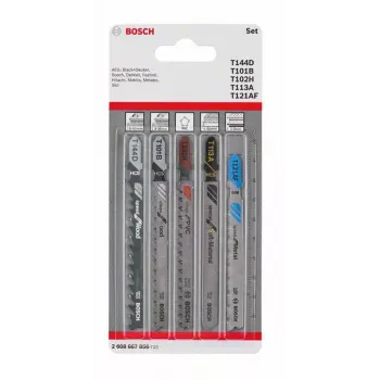 Bosch Accessories 2608667856 Allrounder dėlionės peiliukų rinkinys, 5 dalių