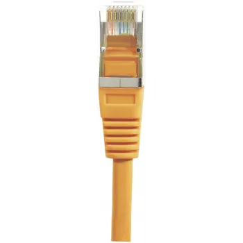 Exertis Connect 234120 Cat.6 F/UTP komutacinis kabelis, 2 m, oranžinis, su plonu apsauginiu įlinkio ribotuvu