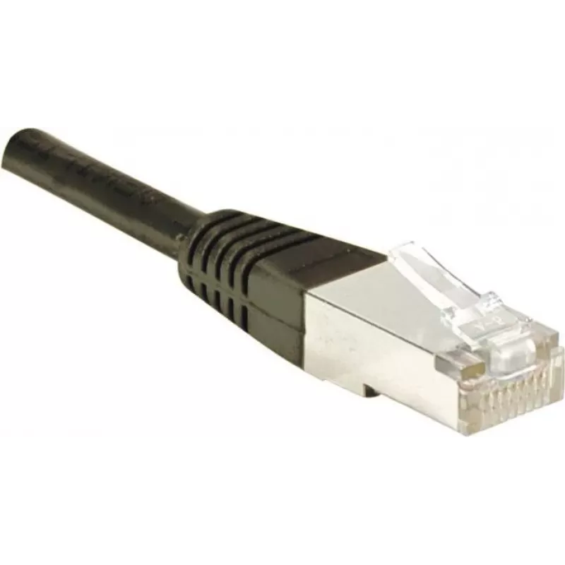 Exertis Connect 234220 Cat6 F/UTP tinklo komutacinis kabelis, 0,5 m, juodas