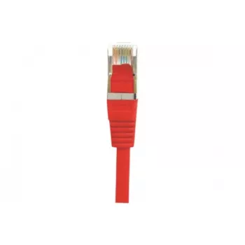 EXERTIS CONNECT Cat.5e F/UTP komutacinis kabelis, RJ45, raudonas, 3,0 m, plonas snagless apsauga 847033