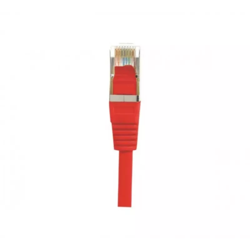 EXERTIS CONNECT Cat.5e F/UTP komutacinis kabelis, RJ45, raudonas, 3,0 m, plonas snagless apsauga 847033