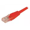 EXERTIS CONNECT Cat6 U/UTP komutacinis kabelis, raudonas, 1,0 m, RJ45, su apsauga nuo užkabinimo 243710
