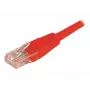 EXERTIS CONNECT Cat6 U/UTP neekranuotas varinis komutacinis kabelis, RJ45, raudonas, 15 m, su fiksatoriaus apsauga 243761