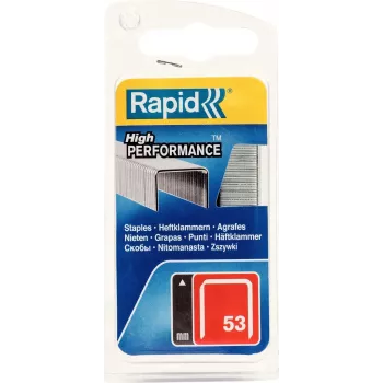 RAPID TOOLS Type 53 smulkios vielos segtukai 6 mm, cinkuotas plienas, 1250 vnt. 40109502