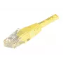 EXERTIS CONNECT Cat6 U/UTP varinis komutacinis kabelis, 0,5 m, geltonas, su apsauginiais fiksatoriais RJ45 EXC245700