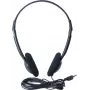 Exertis Connect ant ausų ausinės su mikrofonu, 3,5 mm lizdas, juodos (059204)