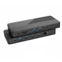 EXERTIS CONNECT KVM perjungiklis su doko stotimi, HDMI 4K Ultra HD, LAN, 4 prievadų USB šakotuvas, garso lizdai, kortelių skaitytuvas (061110)