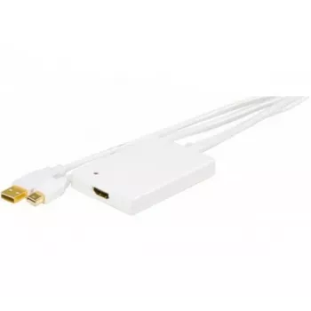 EXERTIS CONNECT Mini DisplayPort 1.1 į HDMI konverteris su USB garsu, DP vyriškas + USB vyriškas į HDMI moterišką, juodas 127406