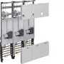 HAGER ZL34C4N komplektinis skaitiklių skydas 3 taškų universalus Hessen 1050 mm 3 laukų