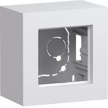 HAGER WAD8110WM paviršinio montavimo korpusas, 1 vietos, aukštasis variantas, poliarinė balta