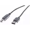 Exertis Connect 532408 USB 2.0 kabelis, USB-A į USB-B, 1,8 m, pilkas