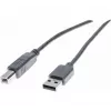 Exertis Connect 532408 USB 2.0 kabelis, USB-A į USB-B, 1,8 m, pilkas