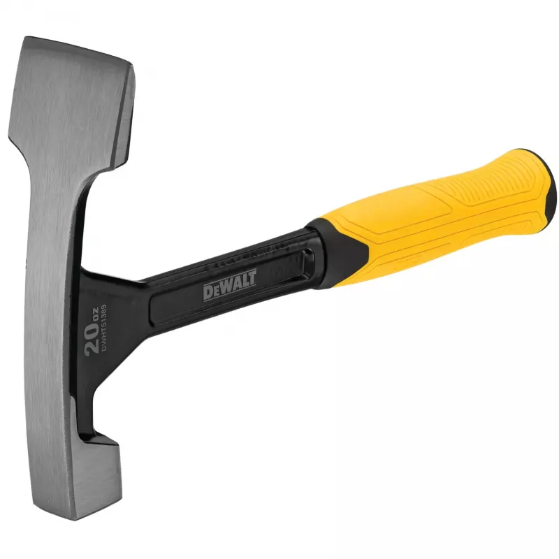 DEWALT DWHT51389-0 mūrininko plaktukas 567 g (20 oz), su kaltine geležte, minkšta rankena