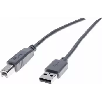 Exertis Connect USB 2.0 Type-A (vyriškas) į Type-B (vyriškas) kabelis, 3 m, pilkas 532409