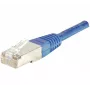 EXERTIS CONNECT Cat6 F/UTP komutacinis kabelis, mėlynas, 0,5 m, plonu apsauginiu fiksatoriumi 842054