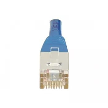 EXERTIS CONNECT Cat6 F/UTP komutacinis kabelis, mėlynas, 0,5 m, plonu apsauginiu fiksatoriumi 842054
