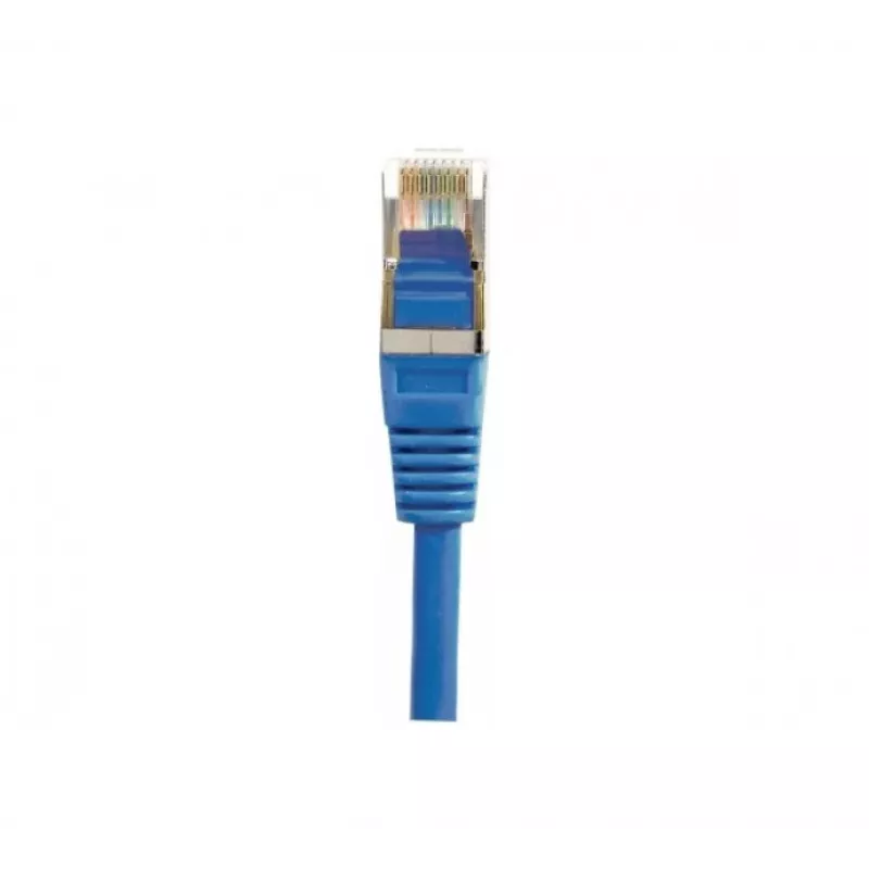 EXERTIS CONNECT Cat6 F/UTP komutacinis kabelis, mėlynas, 0,5 m, plonu apsauginiu fiksatoriumi 842054