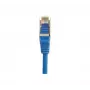 Exertis Connect 842104 Cat.6 F/UTP komutacinis kabelis, 1 m, mėlynas, su plonu apsauginiu lankstu