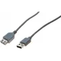 EXERTIS CONNECT USB 2.0 prailginimo kabelis, USB-A vyriškas į USB-A moterišką, 2,0 m, juodas 532508