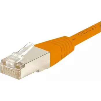 EXERTIS CONNECT Cat6 F/UTP komutacinis kabelis, oranžinis, 3,0 m, plonas snagless apsauginis dangtelis 234130