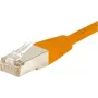 EXERTIS CONNECT Cat6 F/UTP komutacinis kabelis, oranžinis, 3,0 m, plonas snagless apsauginis dangtelis 234130