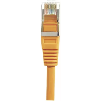 EXERTIS CONNECT Cat6 F/UTP komutacinis kabelis, oranžinis, 3,0 m, plonas snagless apsauginis dangtelis 234130