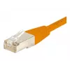 EXERTIS CONNECT Cat6 F/UTP komutacinis kabelis, oranžinis, 3,0 m, plonas snagless apsauginis dangtelis 234130