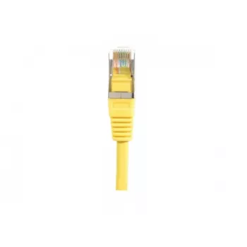 EXERTIS CONNECT Cat.5e F/UTP tinklo komutacinis kabelis, RJ45, geltonas, 1,0 m 847151