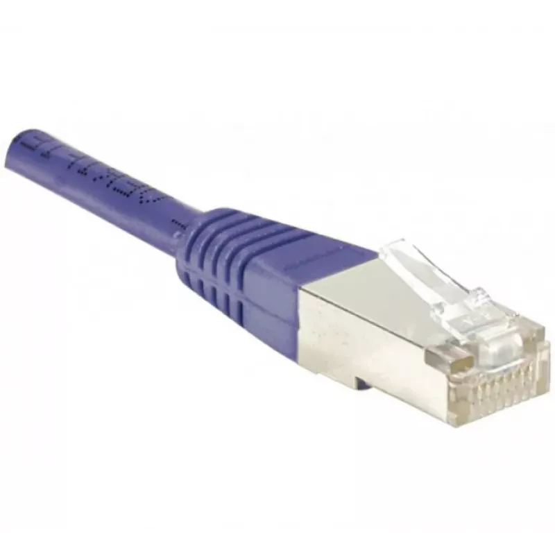 EXERTIS CONNECT Cat6 F/UTP komutacinis kabelis, RJ45, violetinės spalvos, 0,5 m 234160