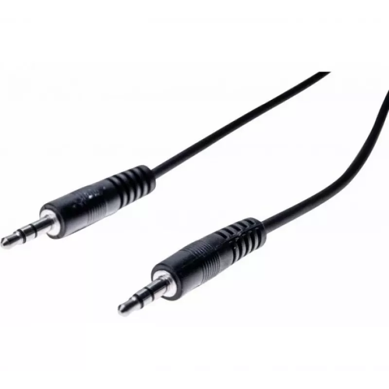 EXERTIS CONNECT 5m 3,5 mm stereo garso kabelis, vyriškas-vyriškas, juodas 108567