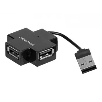Exertis Connect 021111 USB 2.0 šakotuvas - 4 prievadų, juodas